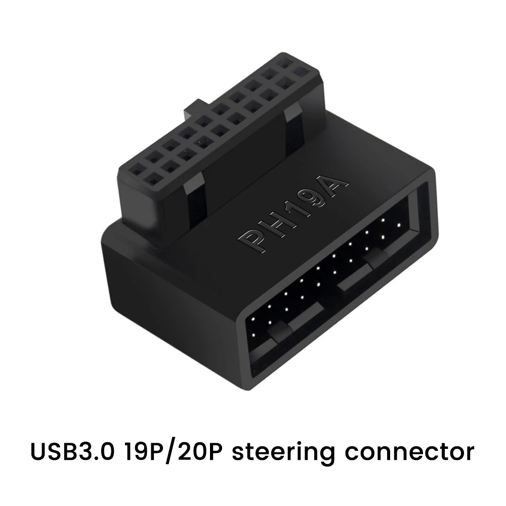 

2 шт. PH19A PH19B USB 3,0 19 Pin 90 градусов компьютерный конвертер для настольного компьютера