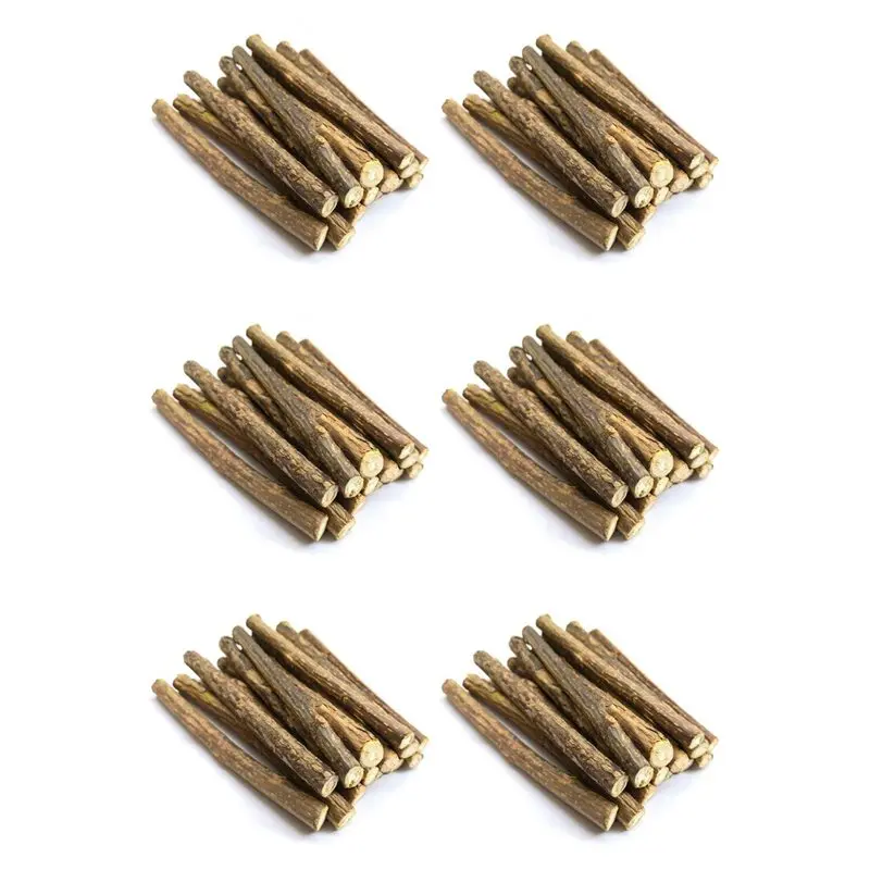 ABXF-120Pcs Natural Silvervine Sticks For Catnip Sticks Matatabi Chew Sticks Teeth Molar Chew For Cat Teeth Cleaning