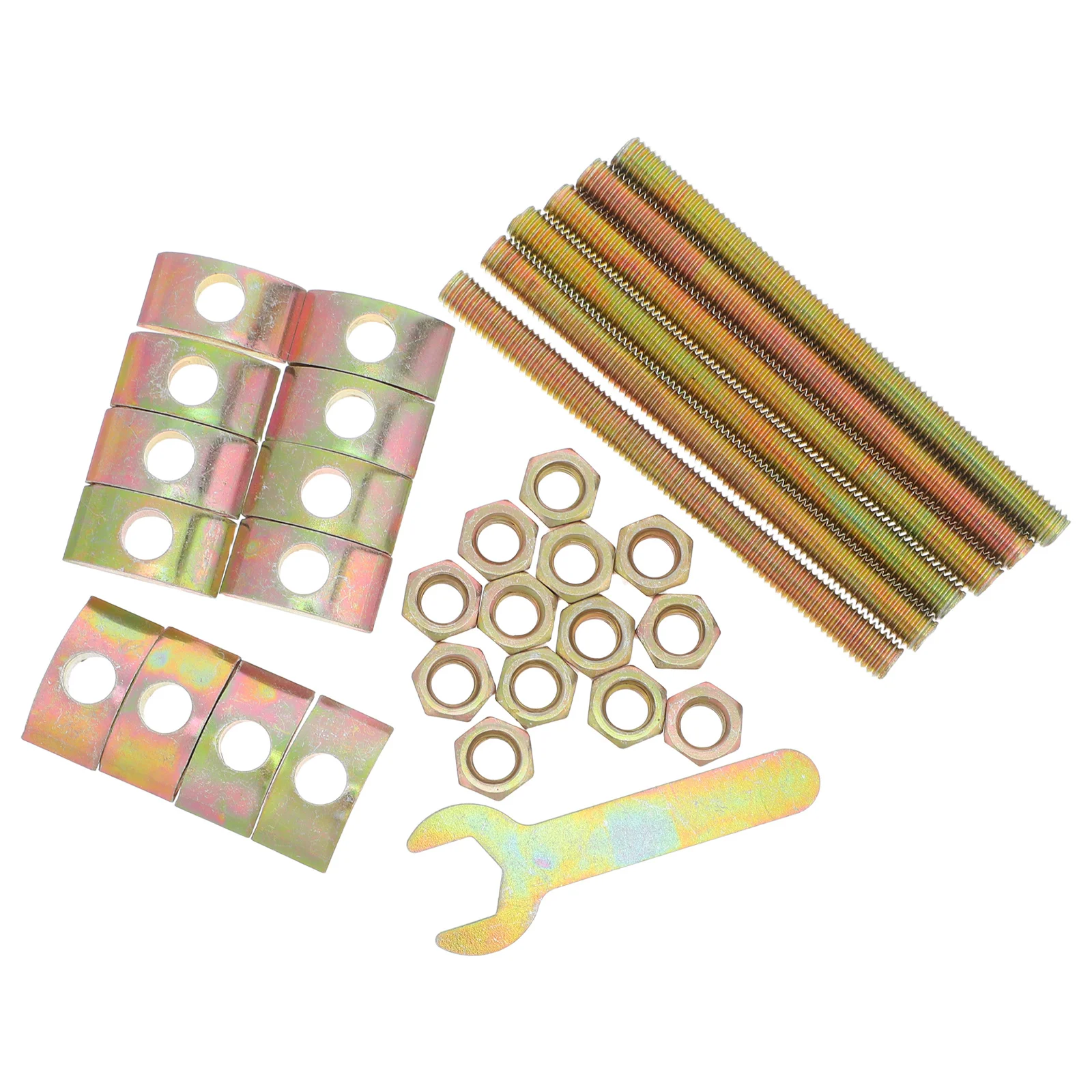 

1Set Furniture Fixing Kit Countertop Connector Bolts High Strength Metal Fasteners for Table Cabinet Desk Assembly