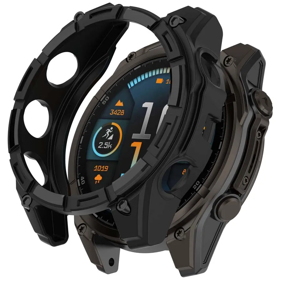 Custodia protettiva in TPU morbido per Garmin Fenix 8 51mm 47mm 43mm Custodia per orologio Shell Frame Paraurti per Garmin Fenix 8 Accessorio protettivo