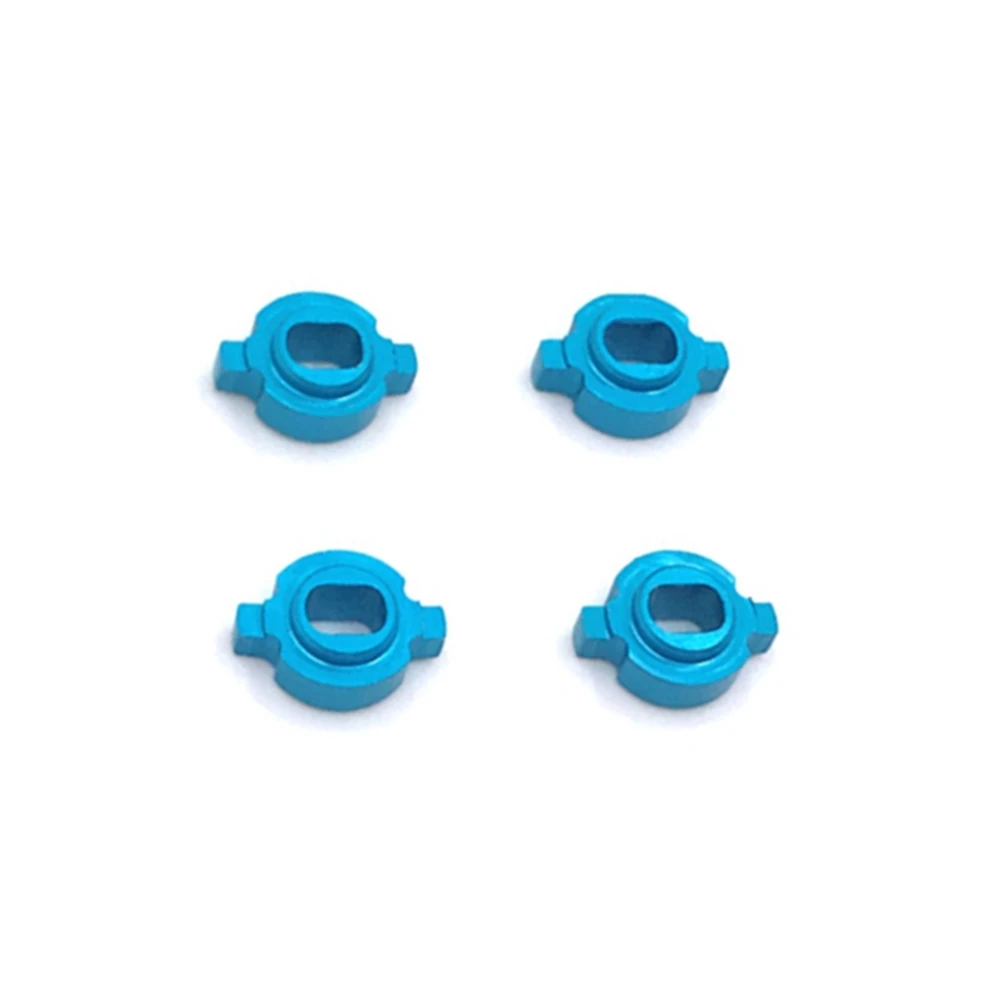 4Pcs Metal Bond Changeover Adapter for Mosquito RC Car ZERO-Z Kyosho MINI-Z MR-03 Wheel Hub Change to AWD,Blue