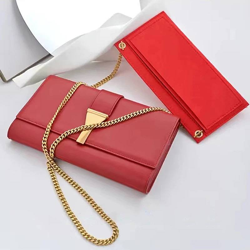 1Pc Felt Wallet Bag Liner Card Package Internal Layer Retrofitted Crossbody Bag Inner Container Organzier Bag Accessories