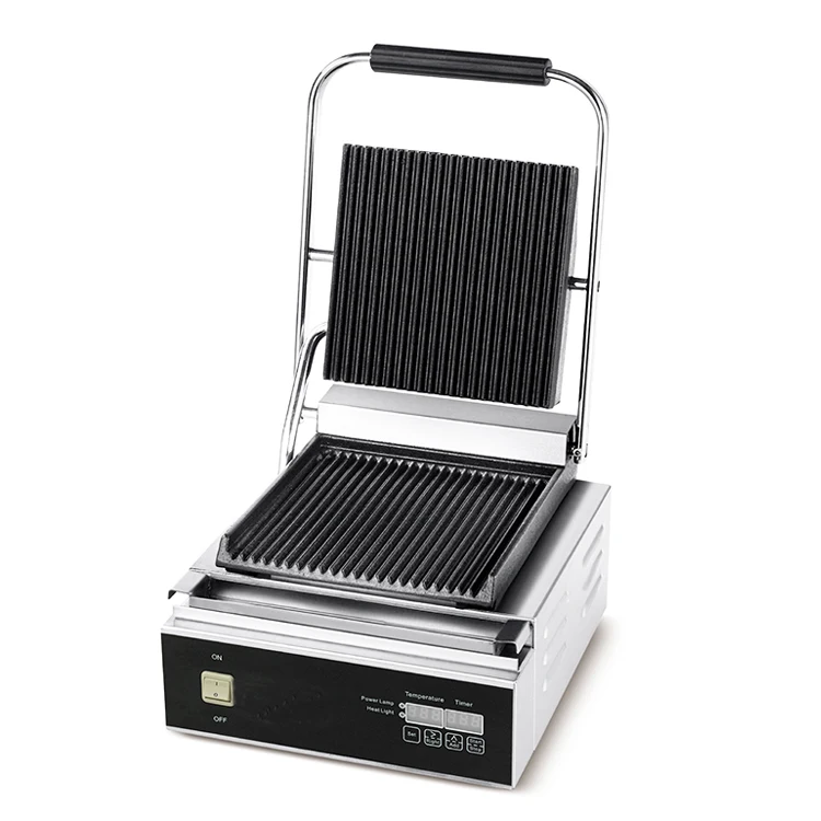 

Wholesale commercial kitchen panini griddle electric Contact grill computer board grill