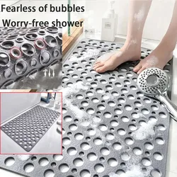 1PCPVC Shower Mat Kitchen Bathroom Supplies Super Porous Large Bathroom Mat Non-slip Bathtub Strong Suction and Mildew Resistant