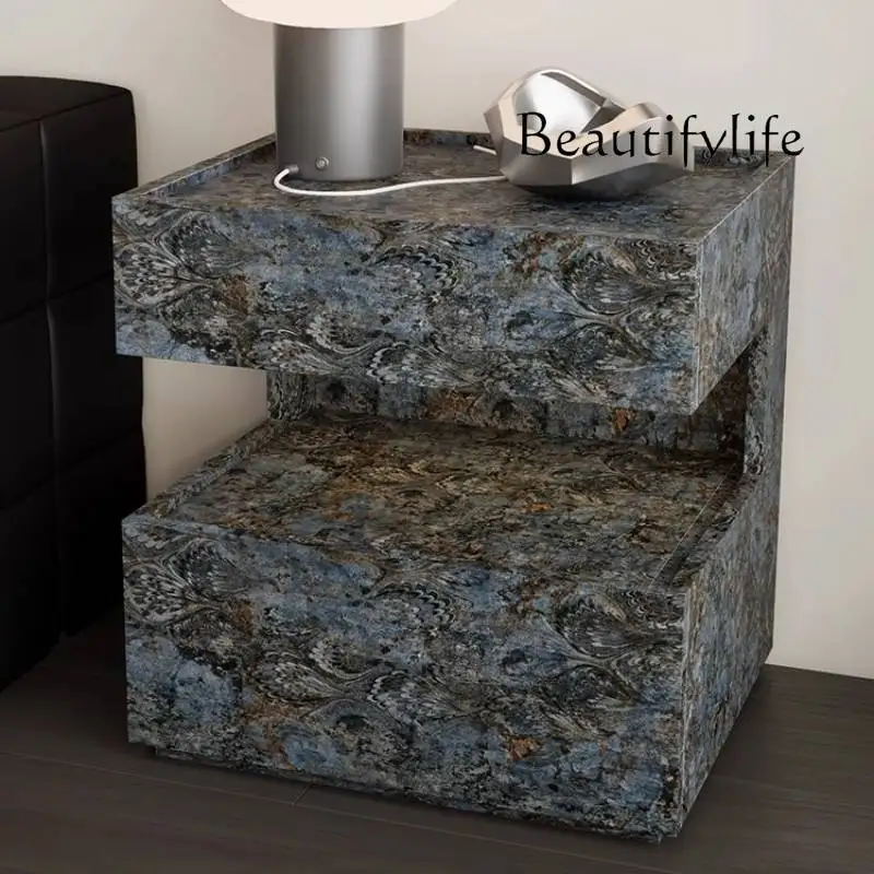 독특한 장식 나이트스탠드 블랙 일본식 클래식 좁은 디자인 침대 옆 테이블 수납 미니멀리스트 메시타스 데 노체 홈 가구