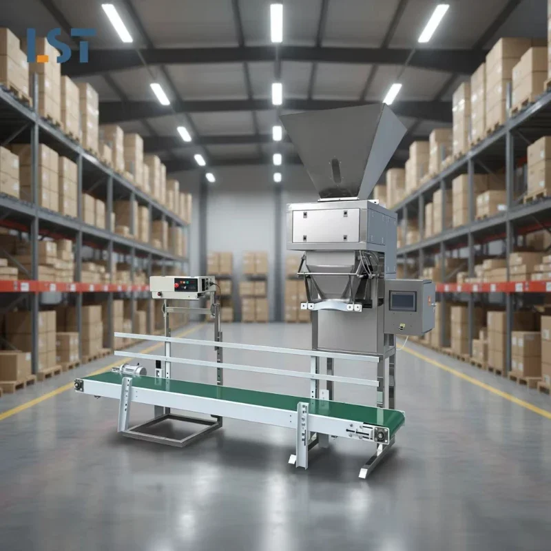 

High-precision particle packaging machine, rice, beans, nuts and other food-grade automatic weighing machine