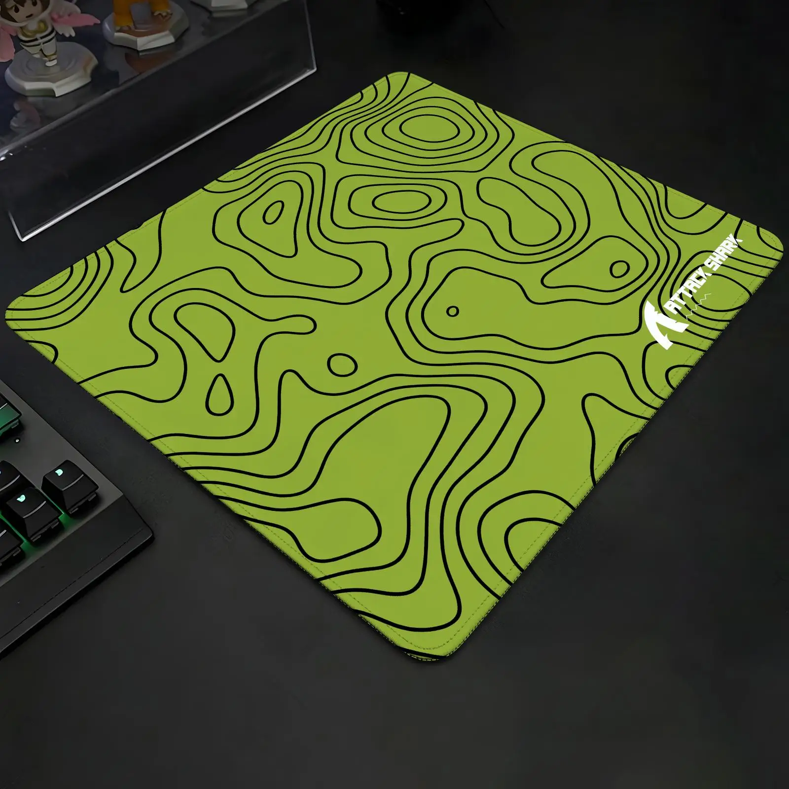 Mouse Pads Compact S/M‑L E‑Sports Pad, Tough Stitched Border for Lightweight Portable Laptop and Office Gaming ATTACK SHARK CM02