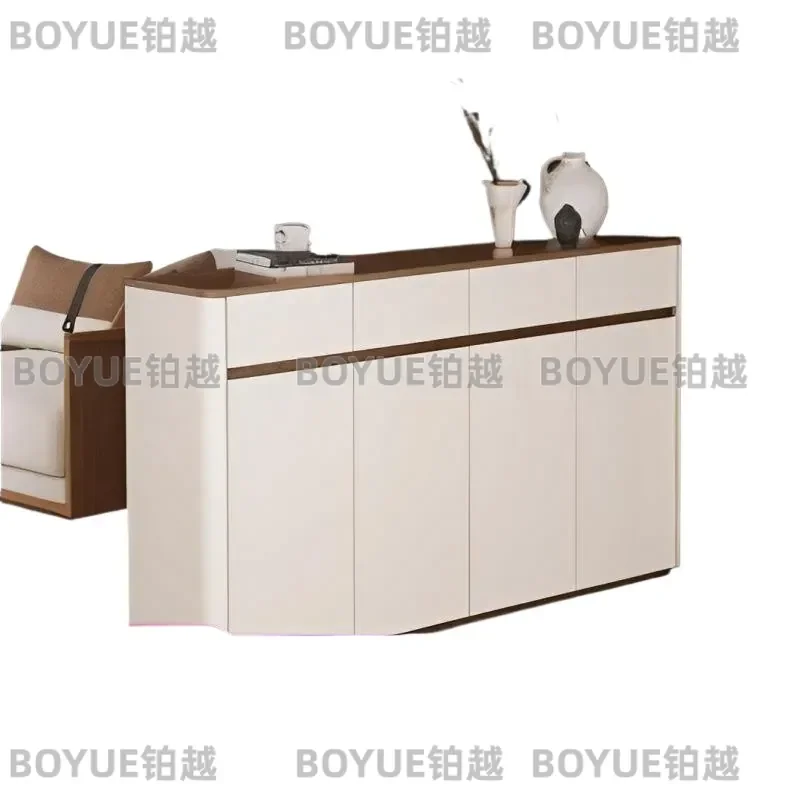 for Simple Modern Shoe Cabinet Household Entrance Storage Baking Paint Locker Models