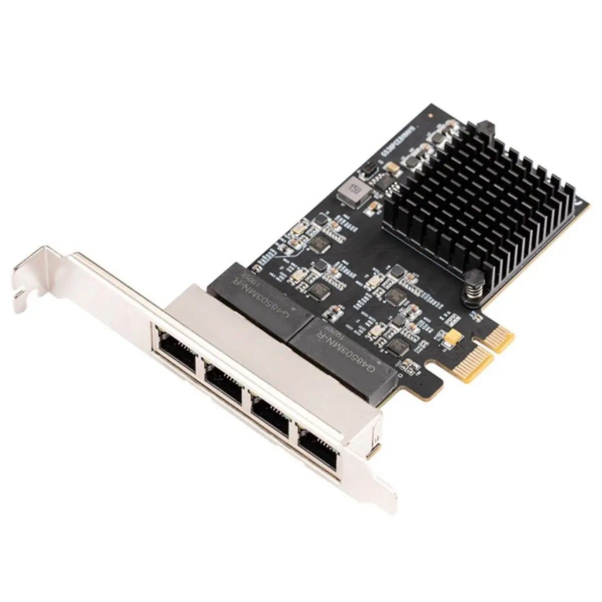 PCI-E 4-Port Gigabit Network Card 4XRJ45 RTL8111H 1000M Gigabit LAN Card for Desktop PC WIN10/11 Linux