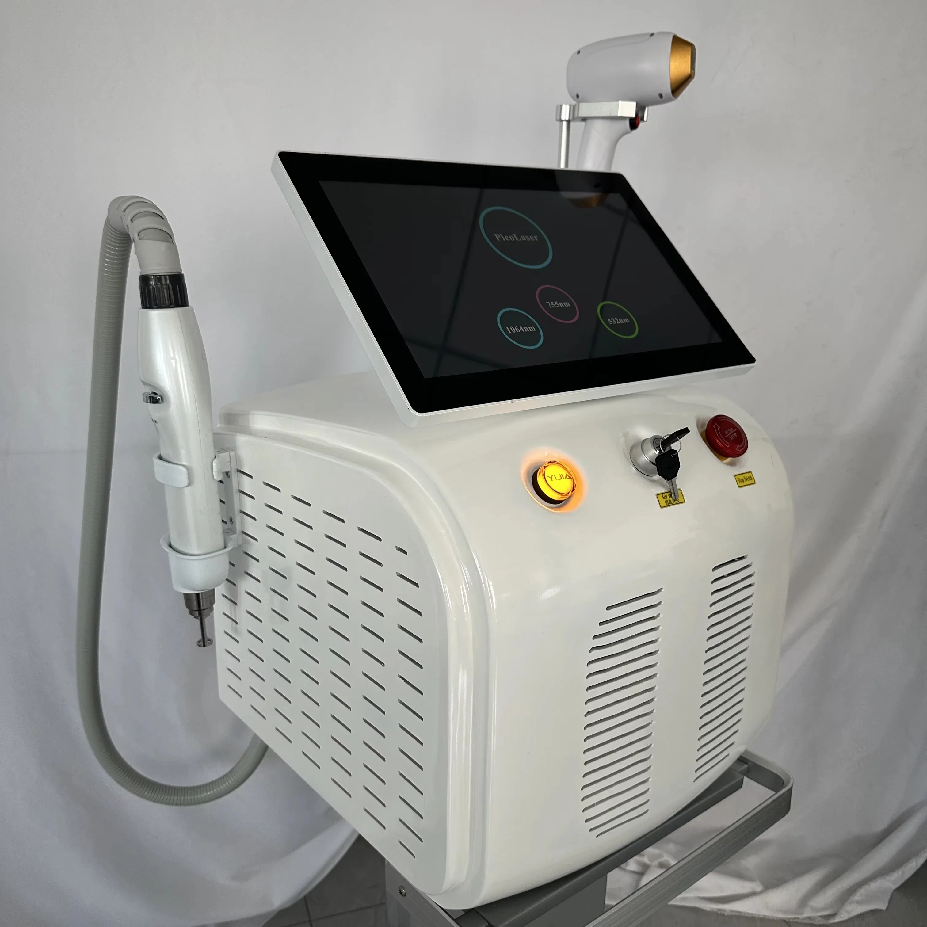 Professional 2 In 1 808nm Diode Laser Hair Remo Pico Laser Machine Carbon Peeling Picosecond Tattoo Remove Beauty Machine