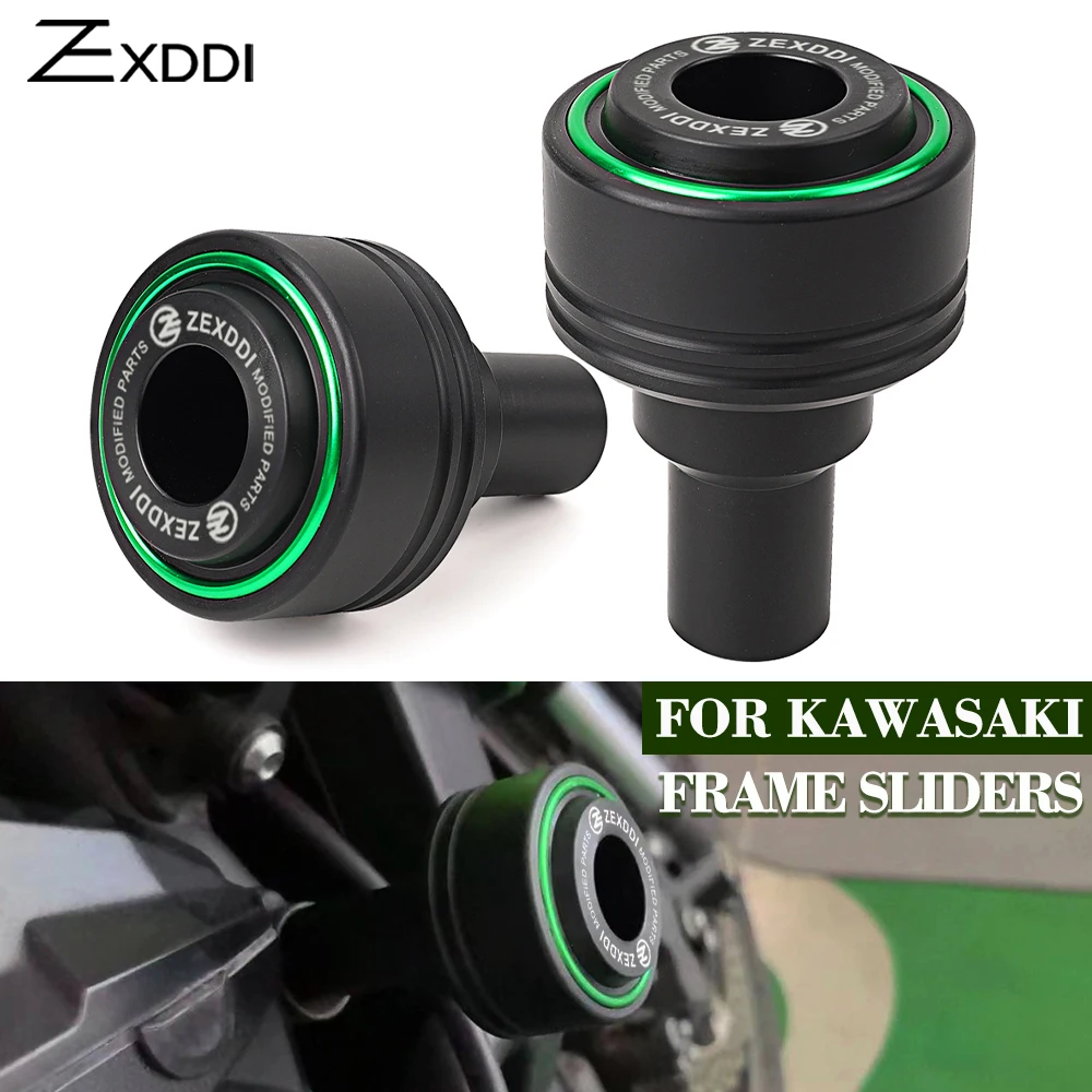 For Kawasaki Z900 Z650 Z500 Z400 Z750 Z1000 Ninja 650 500 400 ZX4R ZX6R ZX10R Motorcycle Frame Sliders Crash Falling Protector