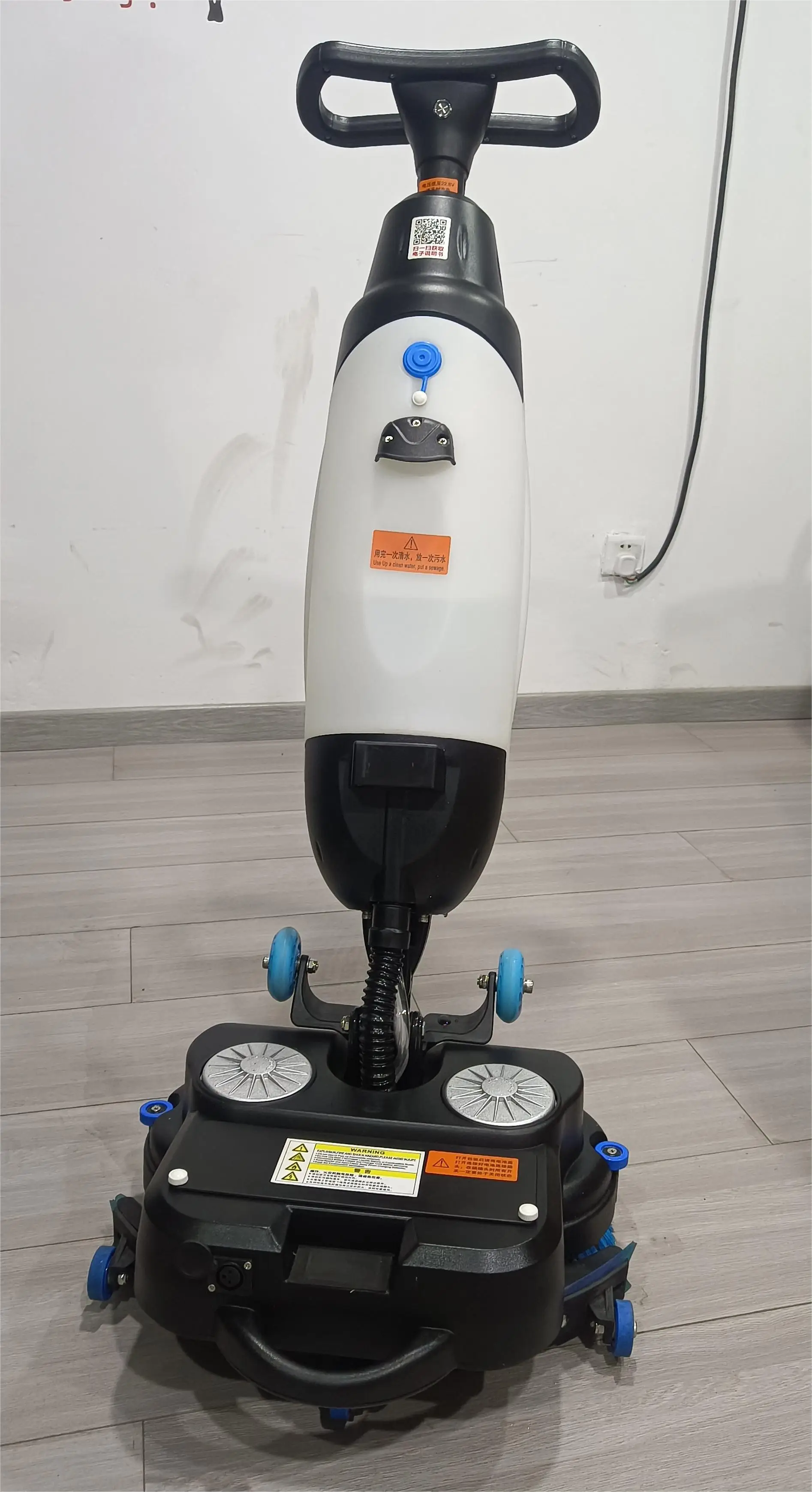 Electric Walk Behind Mini Floor Scrubber Dryer For Home Ceramic Tile Cleaning Machine Washing Floor Mopping Small Cleaner