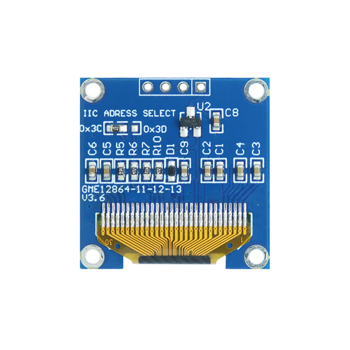 Picture 3: 0.96 inch oled IIC Serial White OLED Display Module 128X64 I2C SSD1306 12864 LCD Screen Board For Arduino