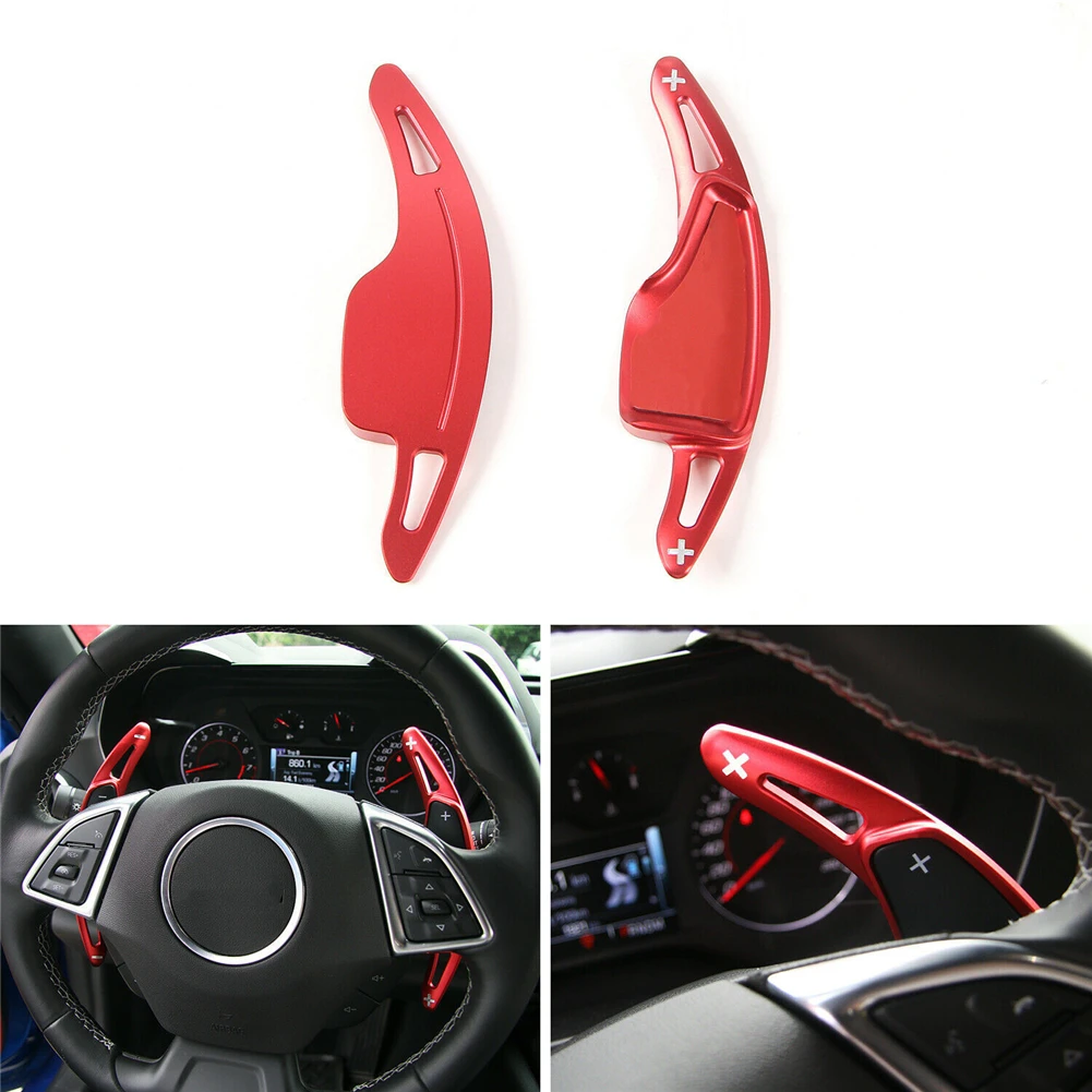 

For Chevy Camaro ZL1 LT1 RS SS 2016+ Chevrolet Camaro MK6 Convertible Car Steering Wheel Shift Paddles Extension Car Accessories