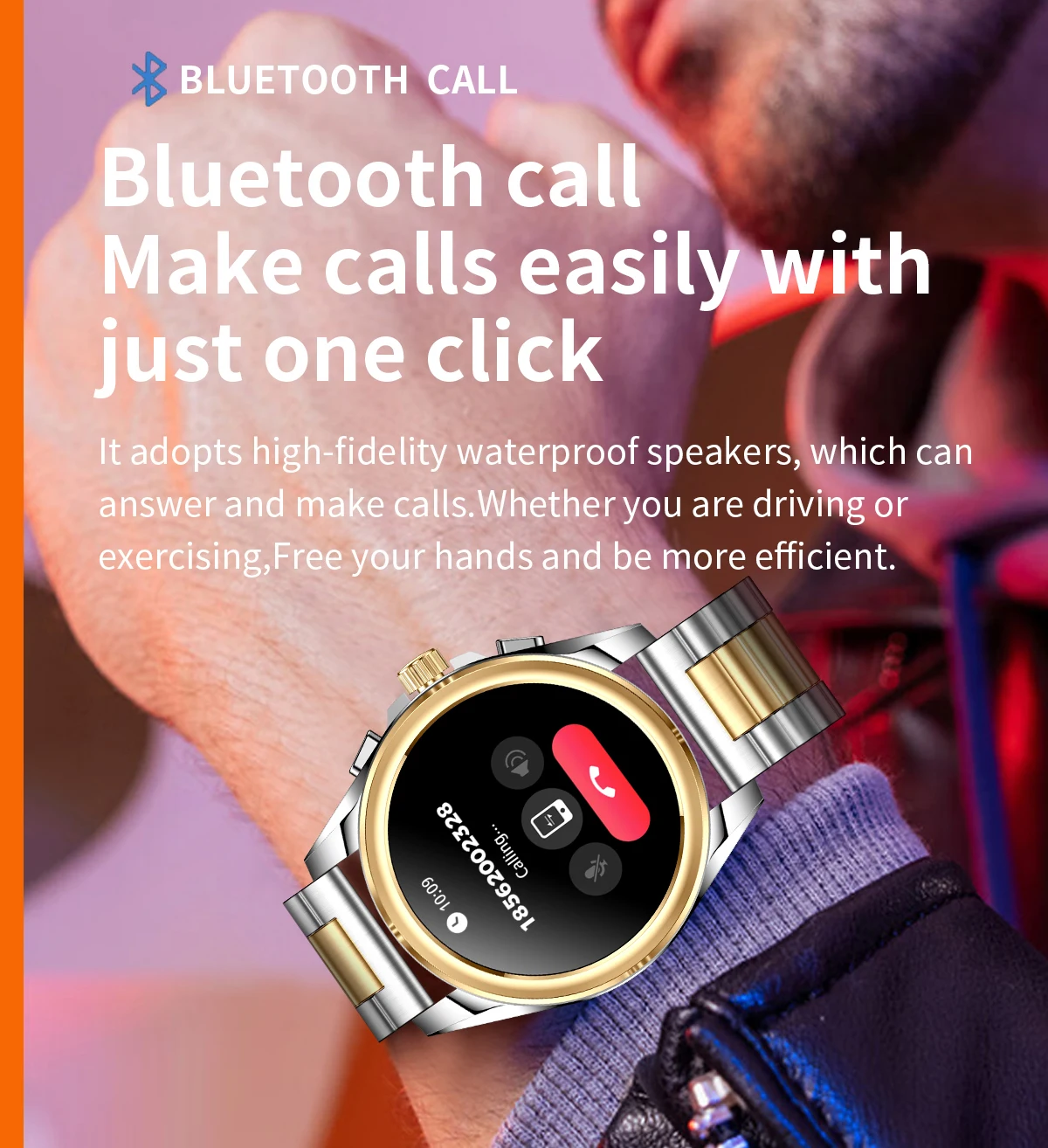 Time Owner-Montre intelligente multifonction, Bluetooth 1.43, écran HD, rappel d'informations en temps réel, style professionnel, mode, KC83