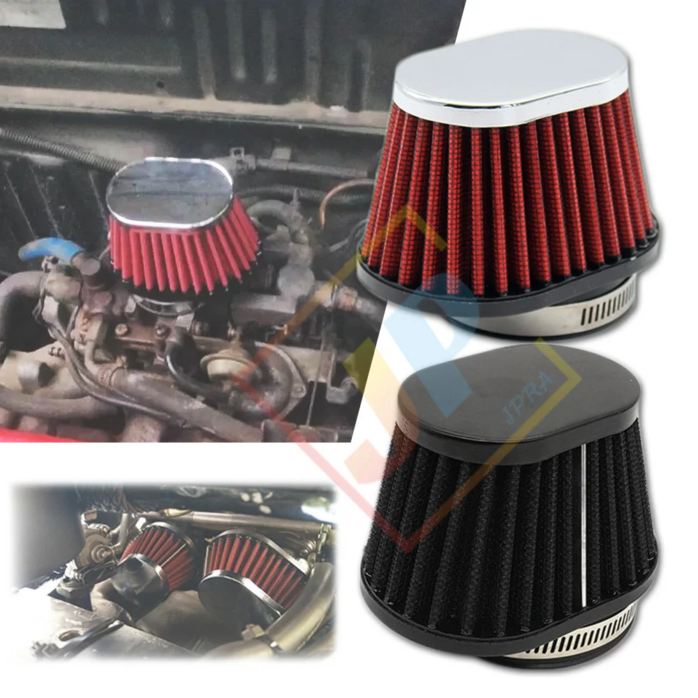 51MM 55MM 60MM Air Intake Filter High Flow Racing Performance Air Filter Kit Short Universal