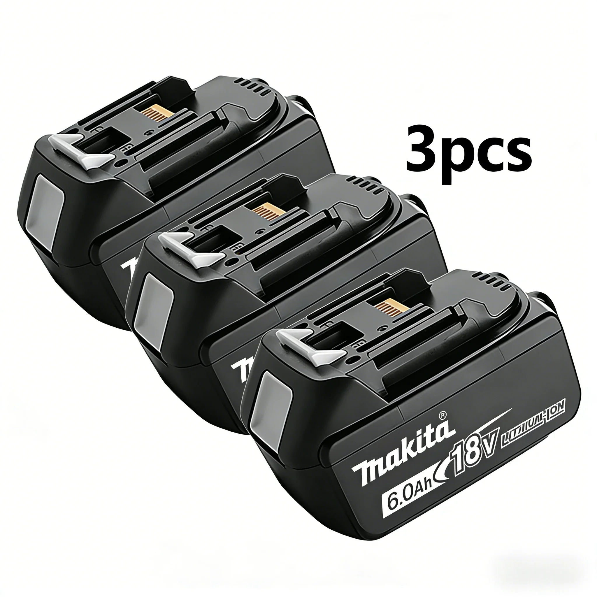 Originele Makita 18V 6.0Ah Batterij + DC18RC Snelle Lader Kit, BL1860B LXT Lithium Ion Power Tool Batterij, Gratis Verzending