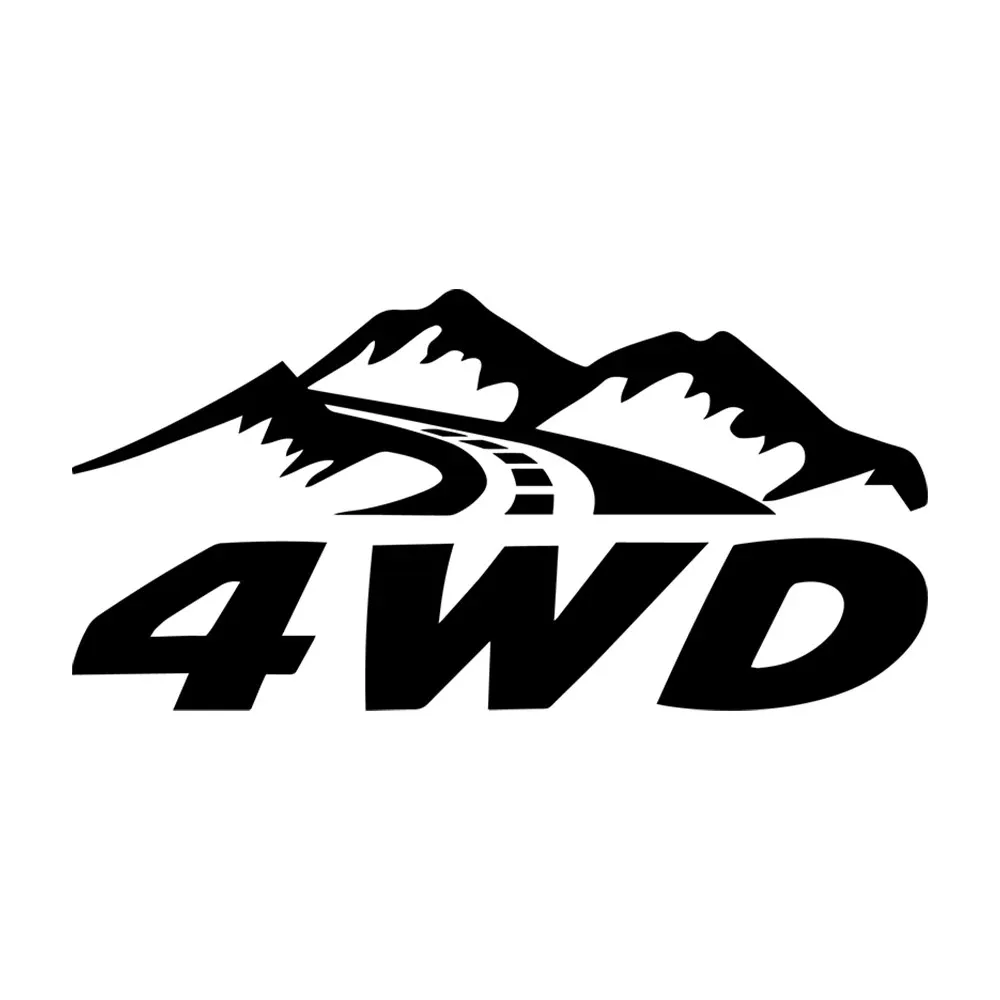 

16*7.7cm 4WD Vinyl Decals For Four Wheel drive Off Road Vehicles Body Decoration Car Stickers Waterproof