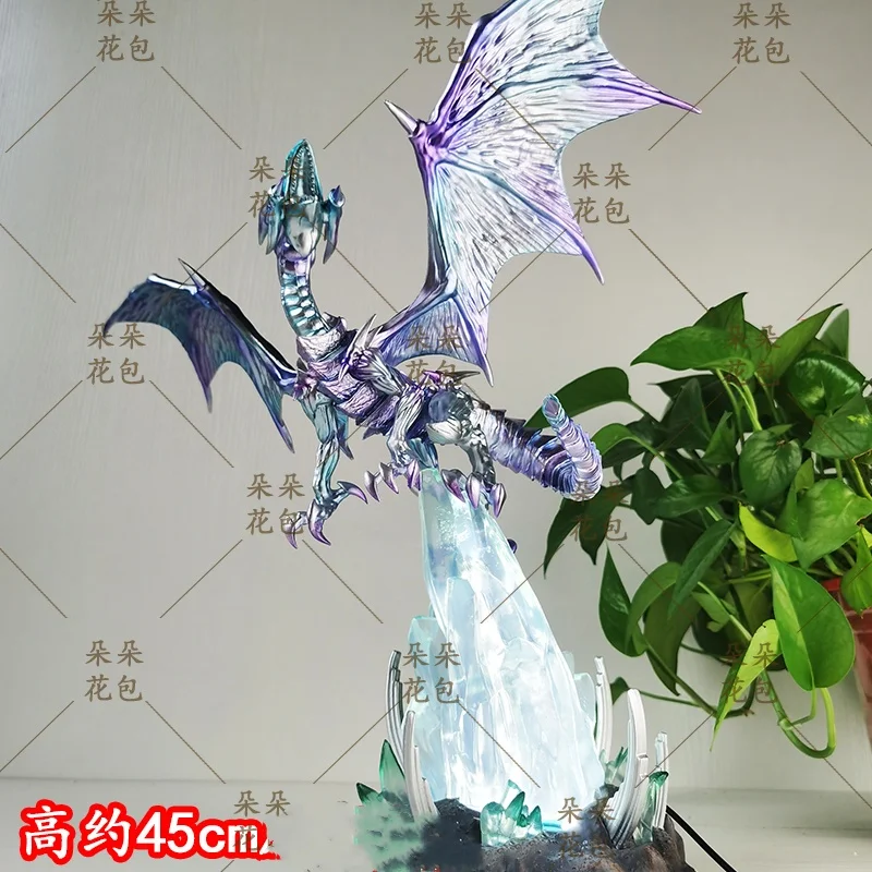 Anime Periphery Model Game King Blue-Eye White Dragon Decoration Model Gk Game Sky Dragon Wing Dragon Statue Collect Toy Gifts