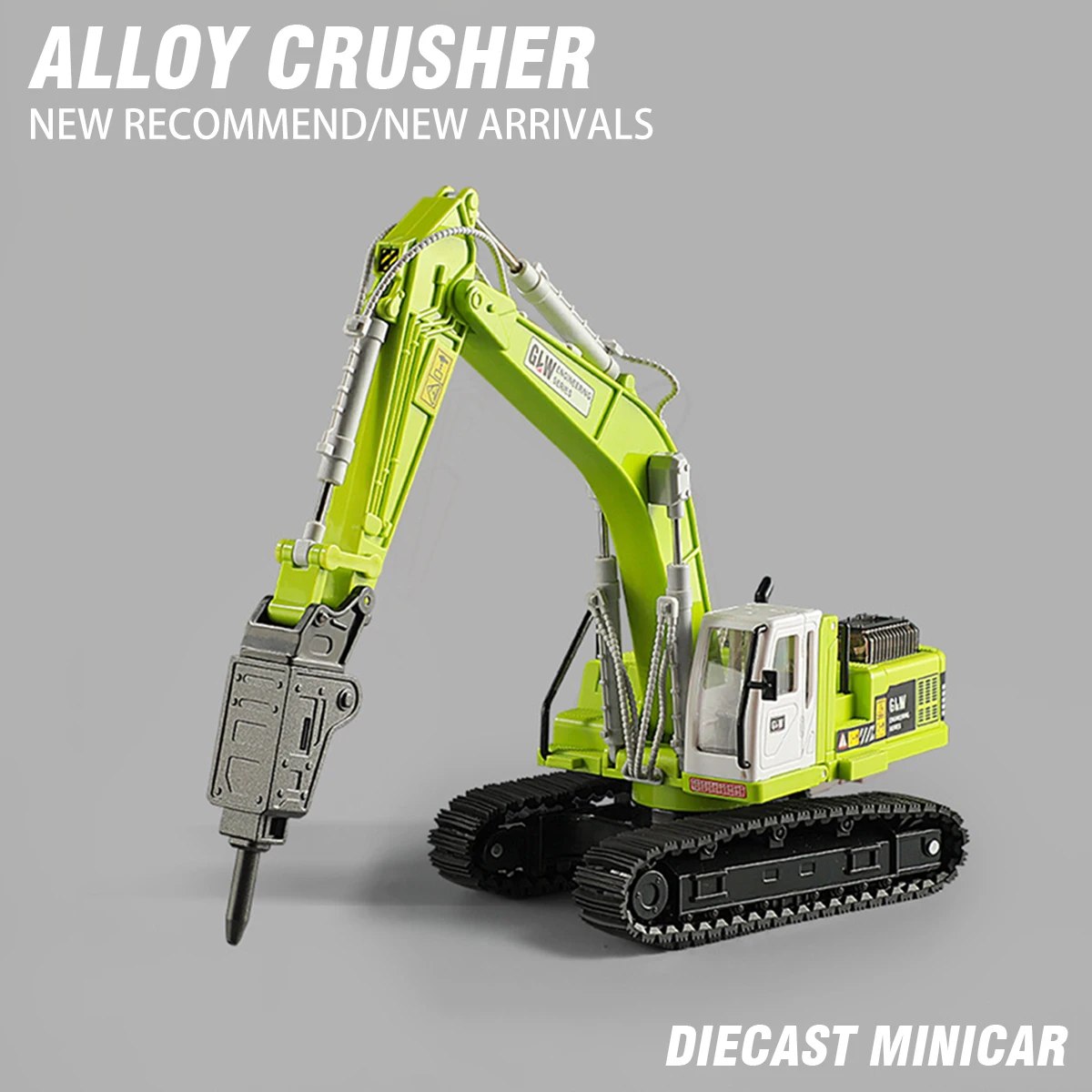 

Children Alloy City Engineering Car Toys Simulation Drilling Machine Rotating Clamping Wooden Car Toy Model Boy Gift Toys