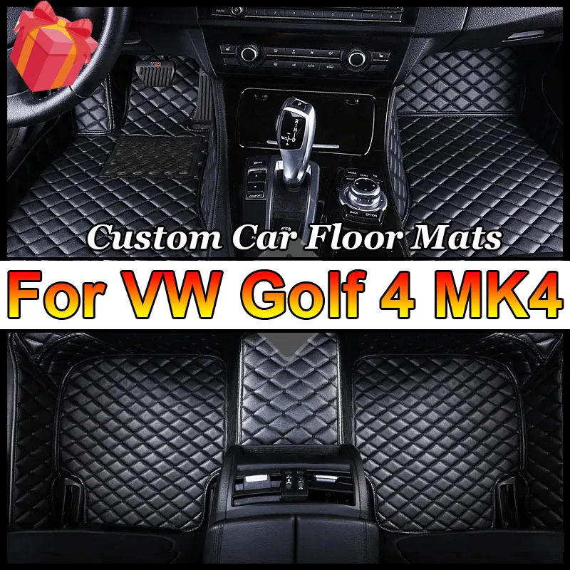 

Car Floor Mats For VW Golf 4 MK4 1998~2003 DropShipping Center Auto Interior Accessories Leather Carpets Rugs Foot Pads