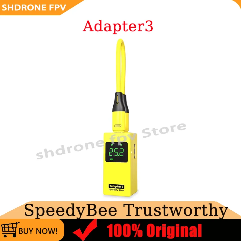 SpeedyBee Adapter 3 Built-in Bluetooth and Blackbox Downloader with 8-bit BLHeli_S ESC Firmware for Updater Drone Spare Parts