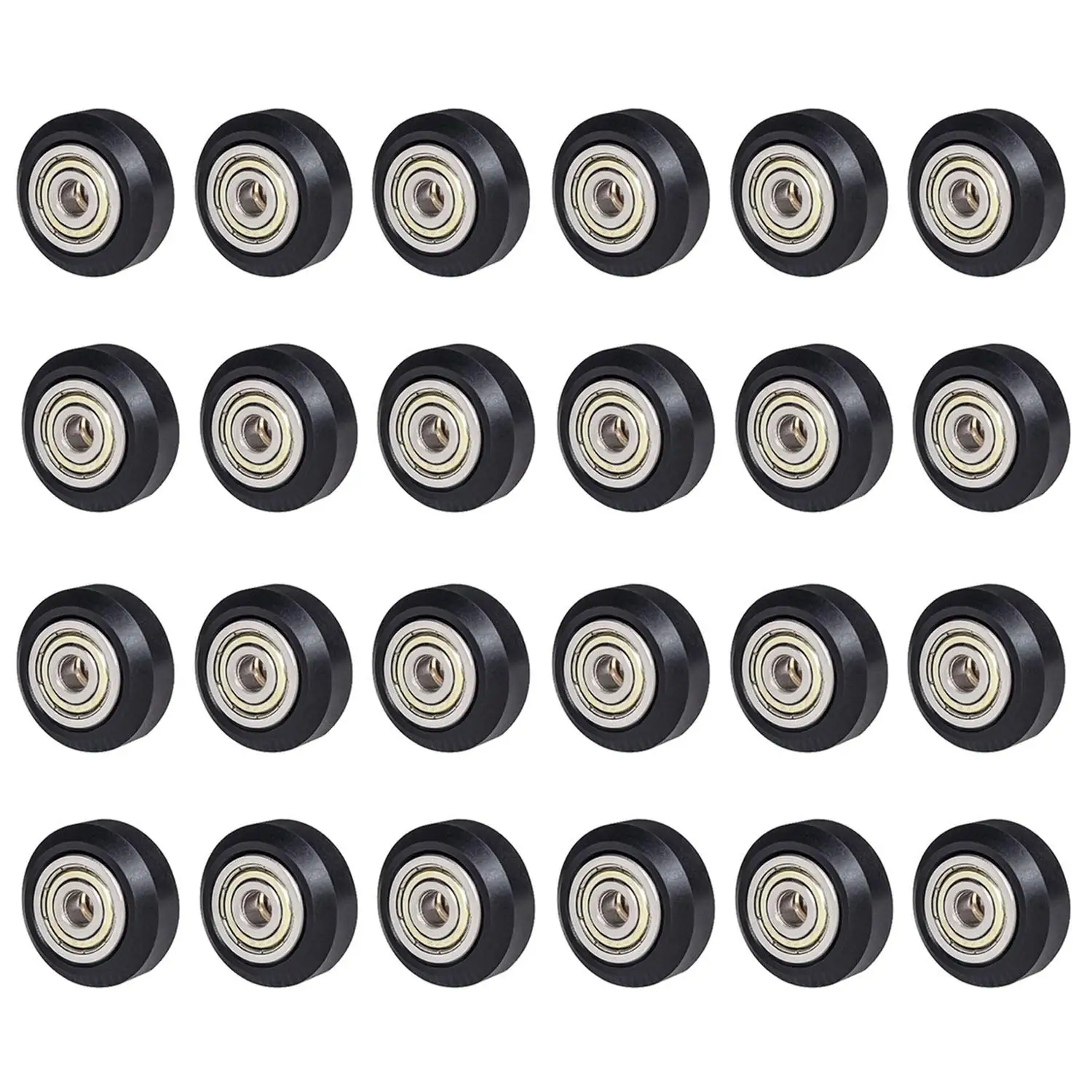 Oficjalne koło POM Creality, plastikowa rolka, łożysko liniowe, przekładnia Perlin, 10/20 sztuk, czarne/białe, do Ender-3/V2/Ender-3 S1/CR-10 — zdjęcie produktu 7