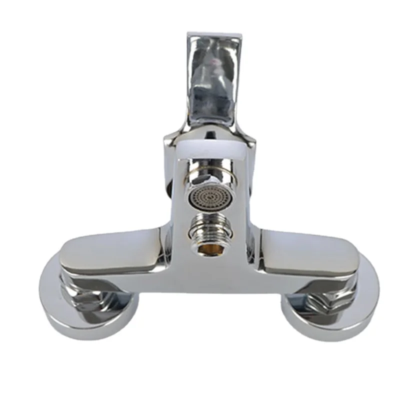 2PCS Stainless Steel Faucet Decorative Cover  Increase With High Depth Triangular Valve Shower Faucet Cover