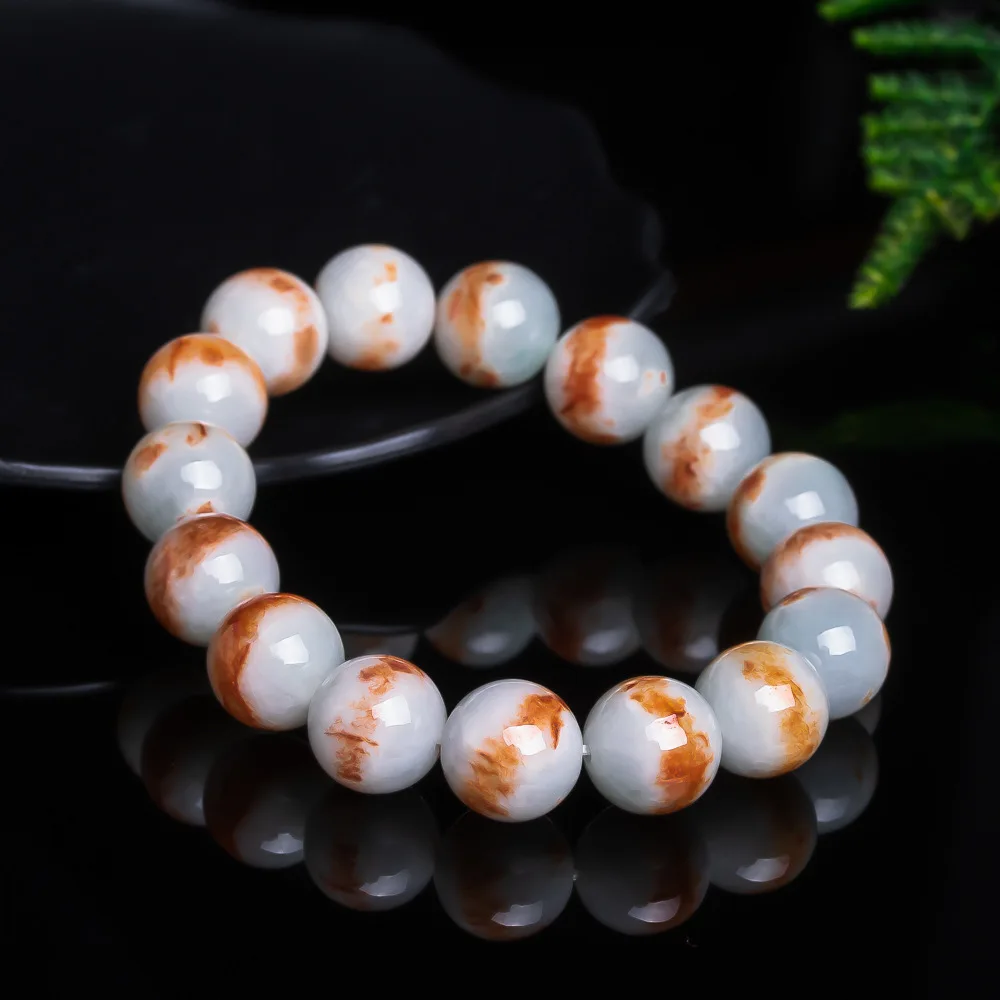 Natural Burmese Jadeite Bracelet Talismans Fashion Luxury Accessories Beads Bangle Vintage Real Jade Designer Gifts for Women