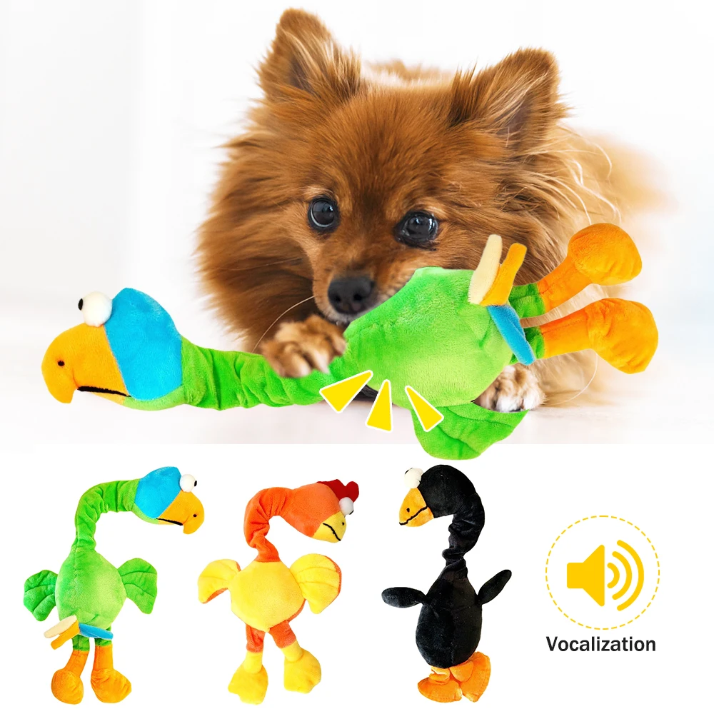 Funny Pets Dog Toys Screaming Chicken Sound Toy Puppy Bite Resistant Chew Toy Interactive Squeaky Dog Toy Soothing Toys Gift