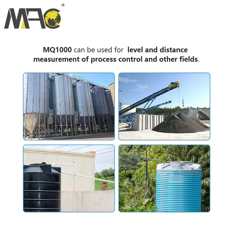 Preço do transmissor do sensor de nível de radar sem contato para tanque diese a granel sólido