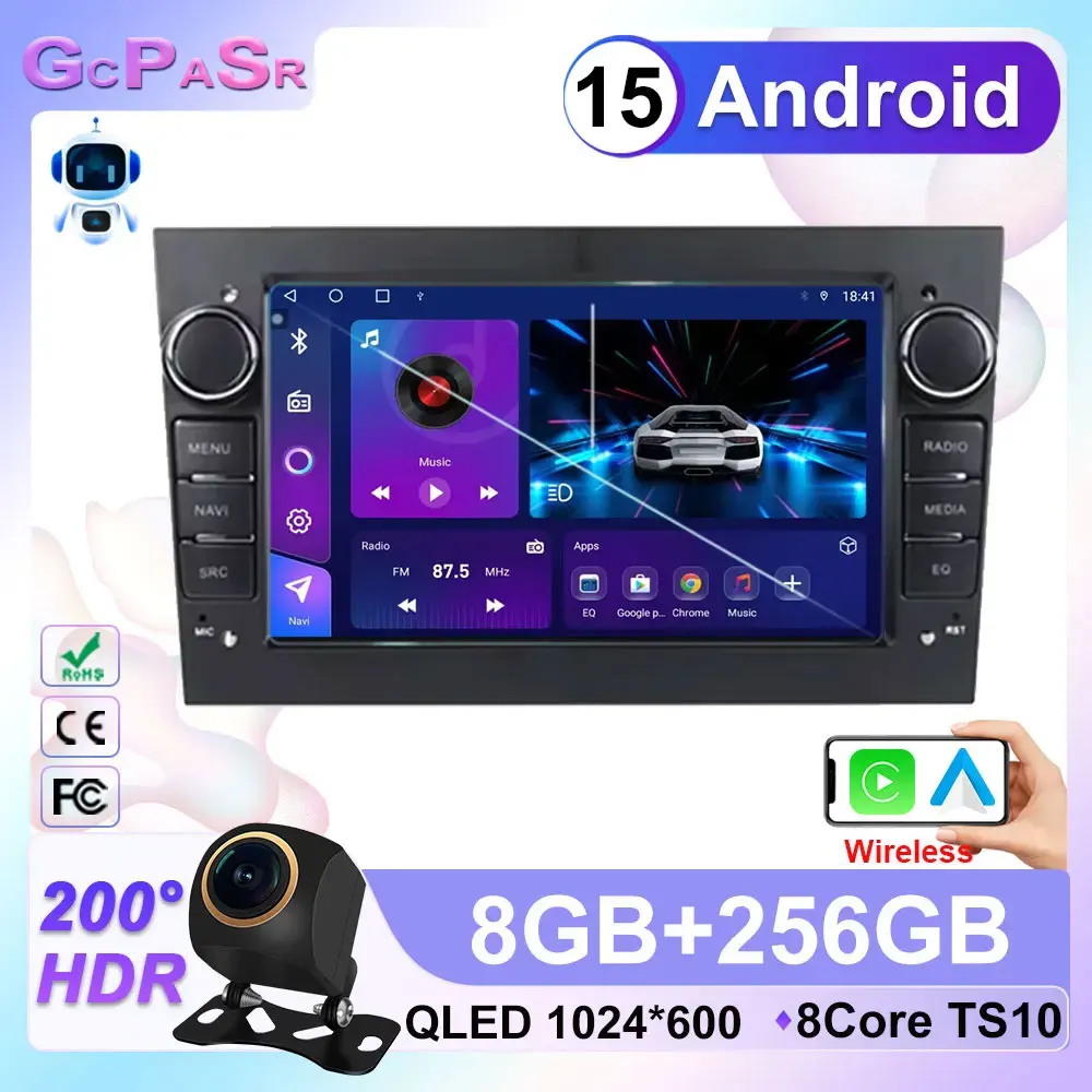 

Car Radio For Opel Astra H J 2004 Vectra Vauxhall Antara Zafira Corsa C D Vivaro Meriva Veda Wireless CarPlay Auto Multimedia