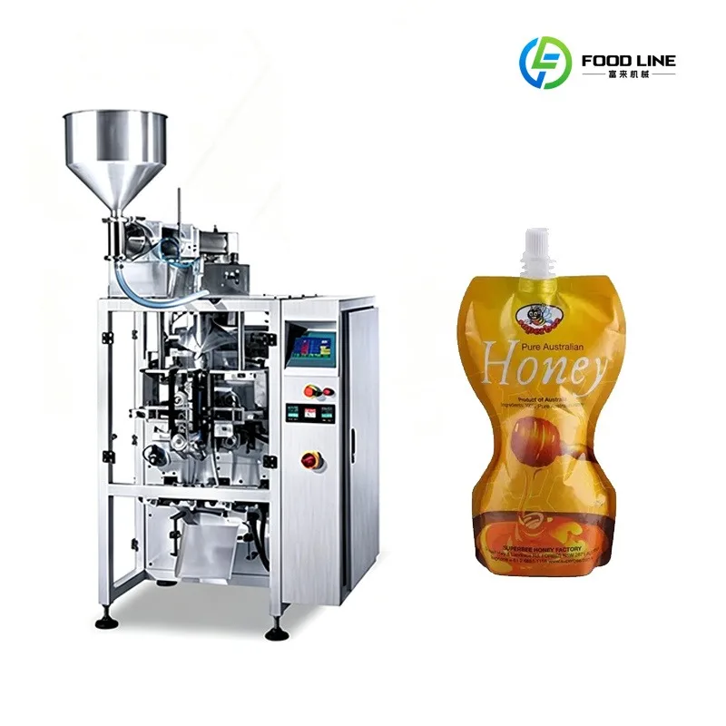 Automatic Piston Dosing Vertical Packaging Machinery for Viscous Sauce Paste Condiment Bag Forming Filling Sealing Work Custom