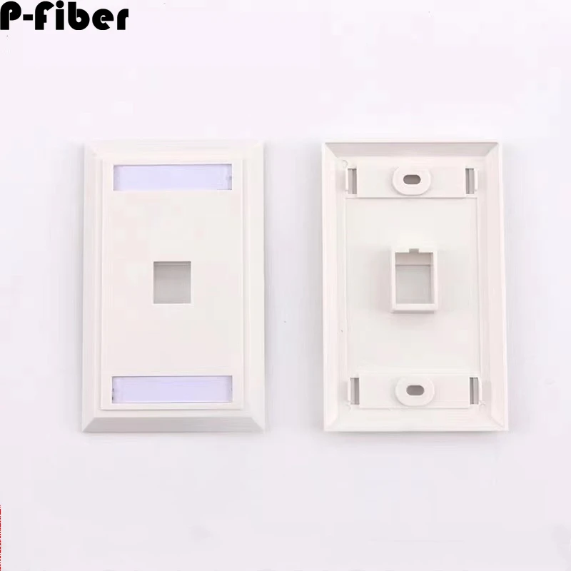 120 network panel 10pcs simple American style rectangular American simple single hole information panel