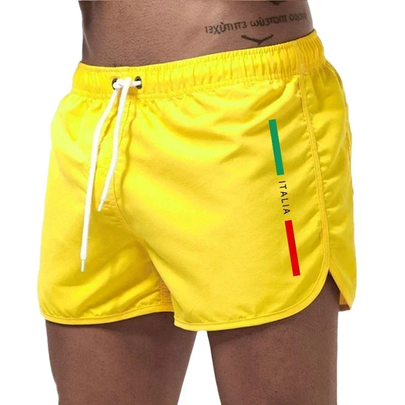 Italienische Sommer-Badeshorts für Herren, lässige Mode, hochwertige Strandshorts, schnelltrocknende Shorts für den täglichen Gebrauch, zum Laufen, für Fitness und zum Radfahren. – Detail 7