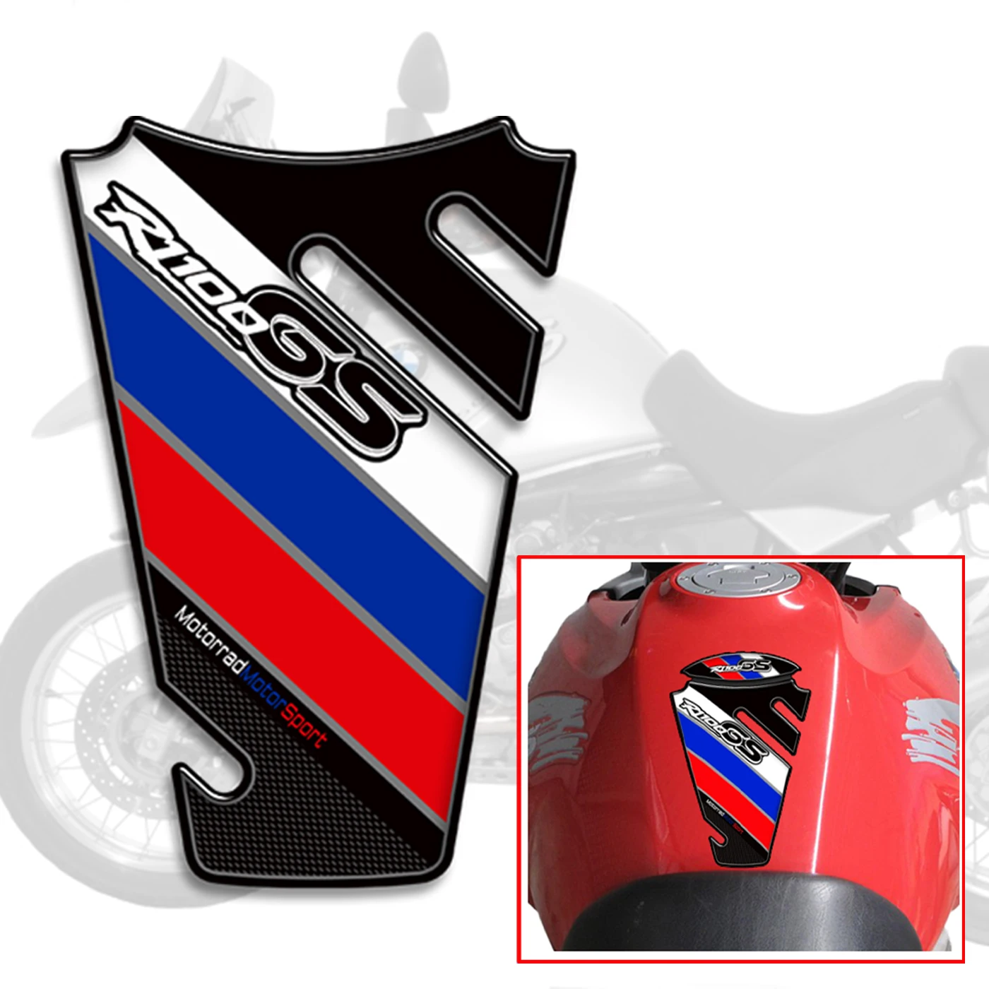 

For BMW R1100GS Motorcycle Tank Knee Pad Grips Stickers Decals Protector Gas Fuel Oil Kit ADV Adventure