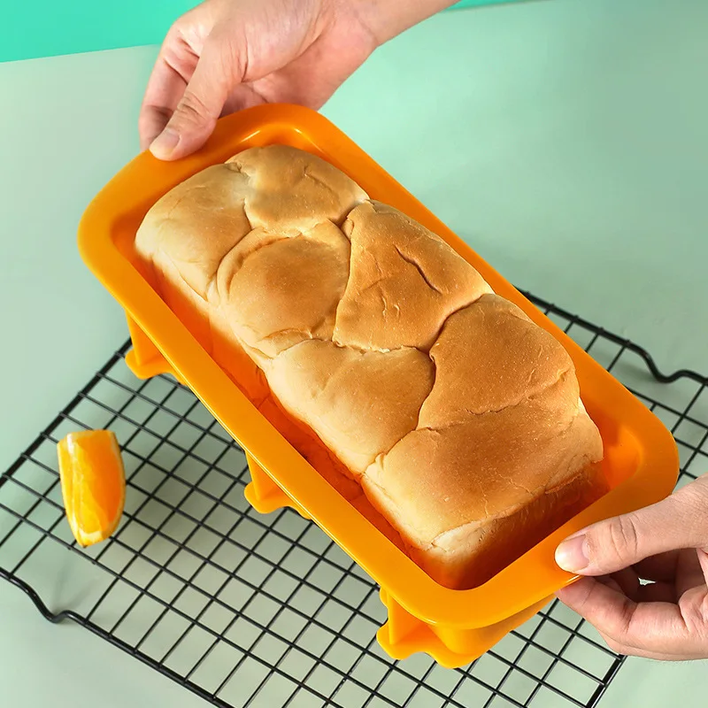 1 Stück Silikon-Toast-Backform, rechteckige Brotform, Silikon, leicht zu entformen, Kuchen-Backform, DIY-Backwerkzeug