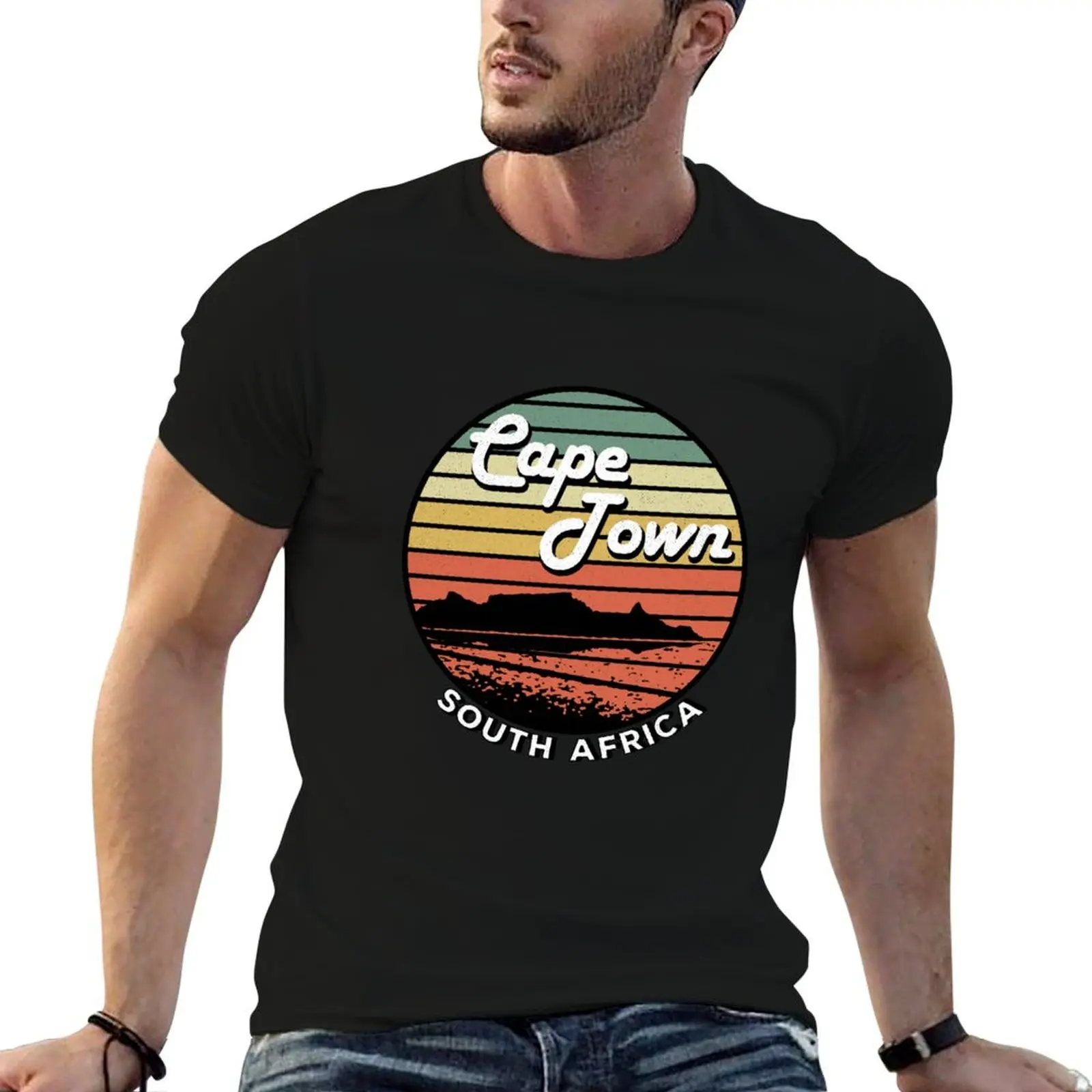 

Cape Town Table Mountain South Africa Vintage T-Shirt tees anime clothes oversized t shirt men