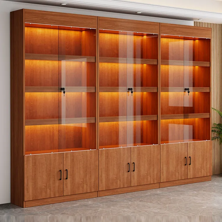 

Supermarket Convenience Store Tobacco and Alcohol Cabinet Display Cabinet Shelf Glass Cigarette Cabinet Multi-layer Specialty