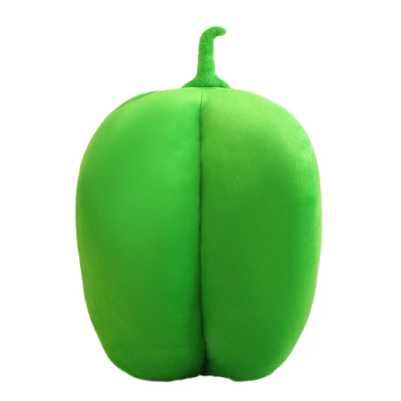 Simulation Pepper Throw Pillow Plush Toy Cartoon Vegetable Props Green Pepper Doll Simulation Stuffed Doll Kawaii Toy Gifts