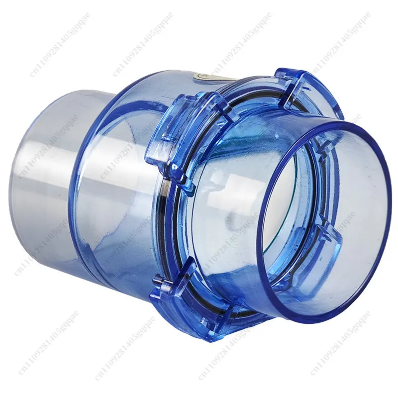 

50mm Flap UPVC Transparent Check Valve Drainpipe Non-return Flap Valve Check Valve Combination Sets Kitchen Sewer Deodorizationm