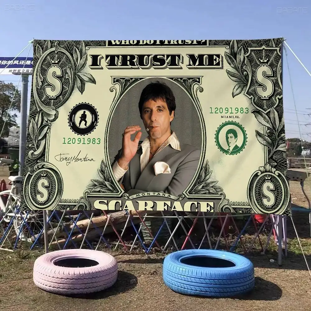 Retro S-Scarface Advanced Printing Commercial Advertising Flag Company Party Banner