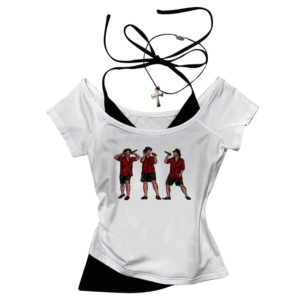 Bruno Mars crop top teen grunge alternative  gyaru japan kawaii shirt kawaii grunge scene