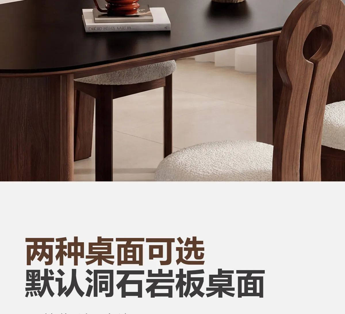 Medieval ash wood all solid wood round table with turntable household small apartment Italian black retro round dining table