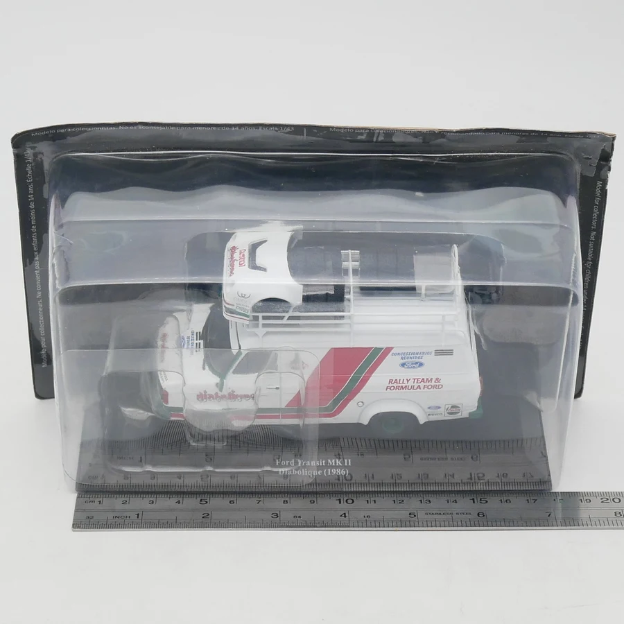 

Diecast Ixo 1:43 Scale Ford Transit Mk2 1986 Ford Transit Van Rally Team Logistics Vehicle Alloy Car Model Collectible Toy Gift