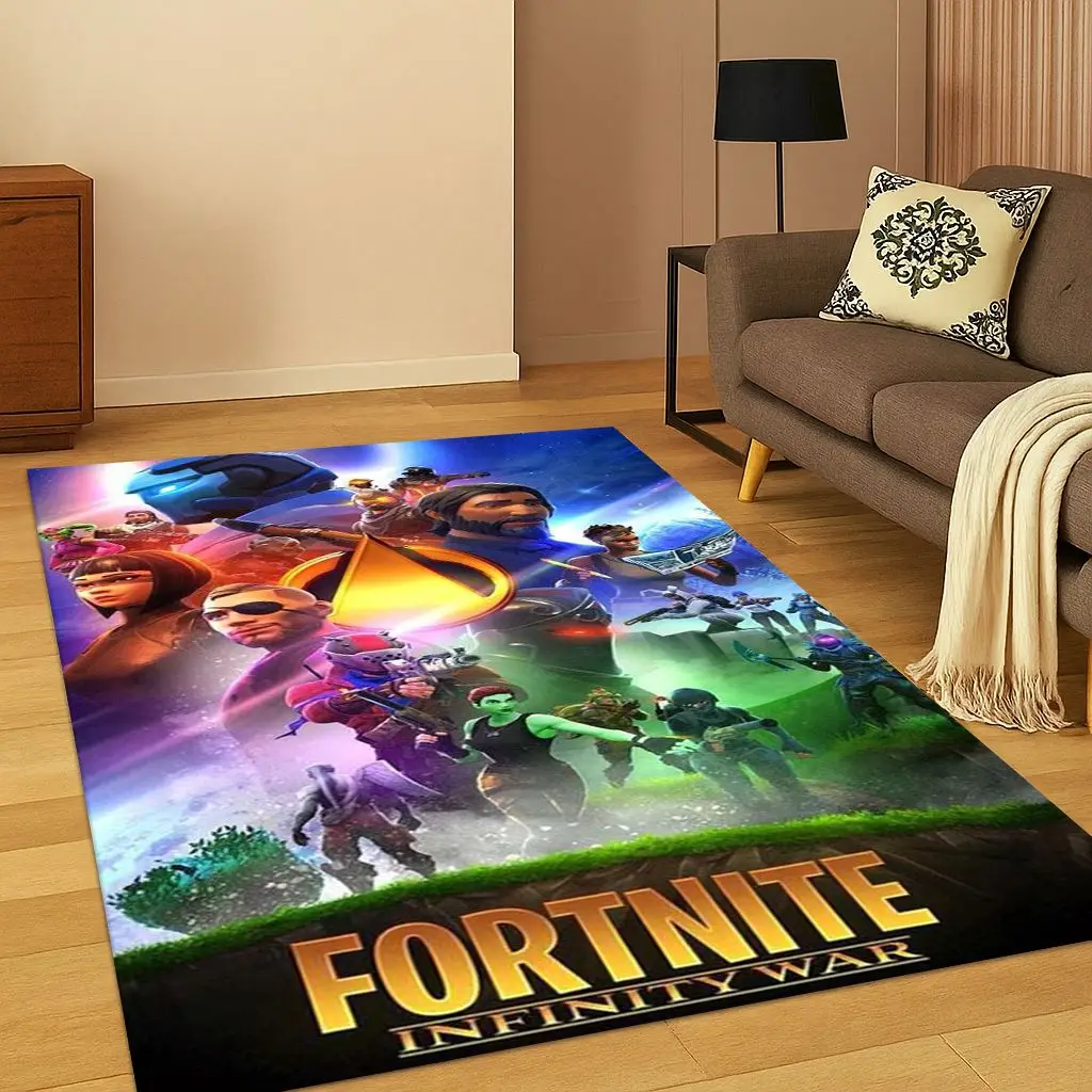 ثلاثية الأبعاد F-Fortnite لعبة الكرتون السجاد البساط لغرفة النوم غرفة المعيشة أريكة ممسحة ديكور المنزل ، أطفال منطقة اللعب البساط عدم الانزلاق هدية الكريسماس #5