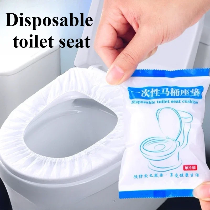 

10/30/50pcs Disposable Toilet Seat Cover Mat Portable Waterproof Safety Toilet Seat Pad for Travel/Camping Bathroom Accessiories