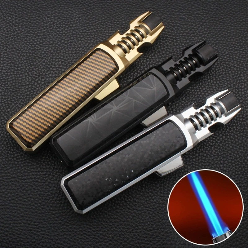 JOBON Windproof High Temperature Large Flame Spray Gun Lighter Metal Direct Spray Flame Outdoor Bottle Opener Lighter