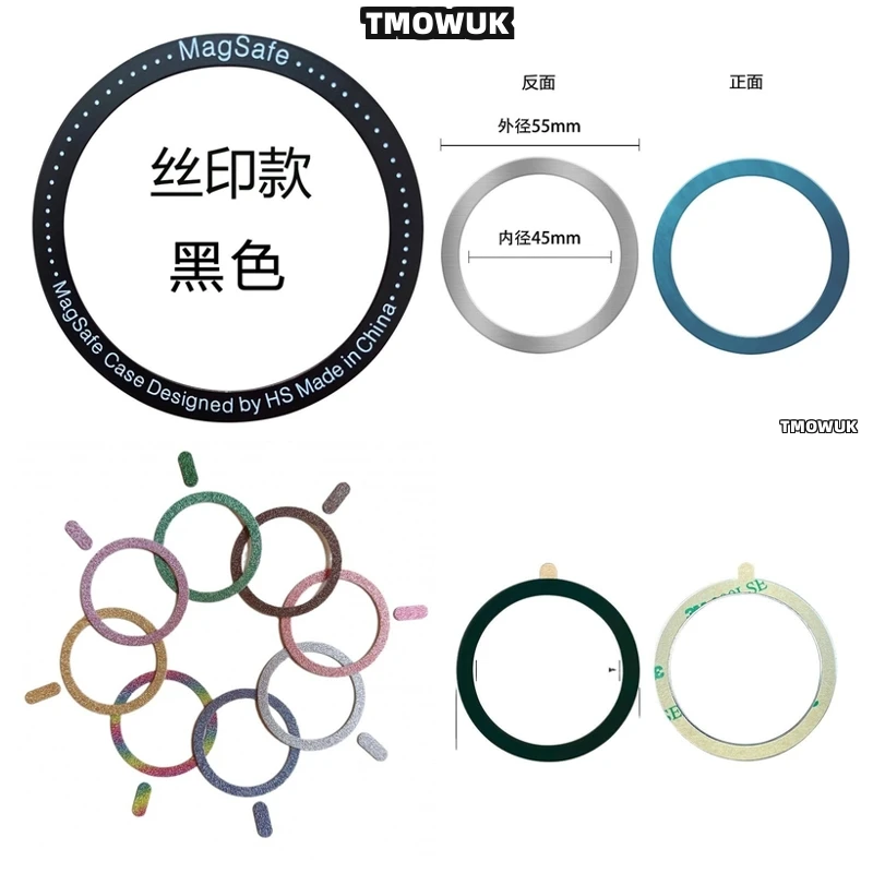 

For IPhone 13 14 15 16 Pro Max Plus Mini Magsafe, Stylish Wireless Charging Ring.
