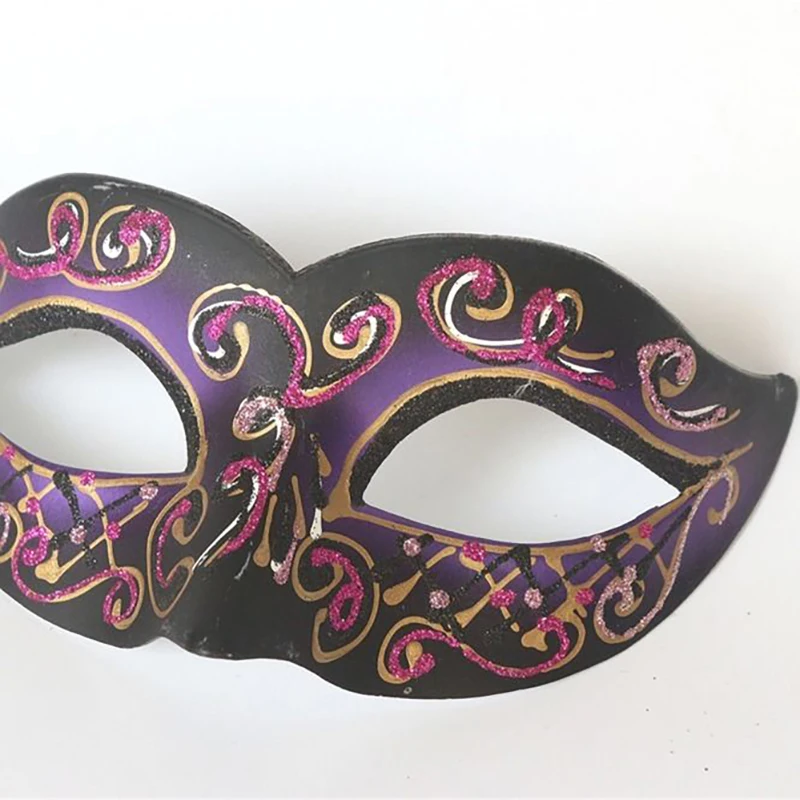 Masque de mascarade de Mardi Gras pour femmes, demi-masques vénitiens peints, Sexy, Halloween, pâques, carnaval, fête, Cosplay, bal, jaune, noir